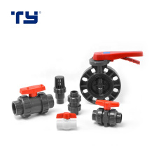 PVC-U Plastic socket thread PVC True Union Ball Valve